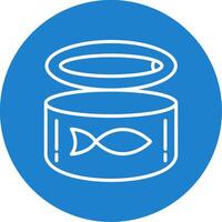 Canned Food Line Circle color Icon vector