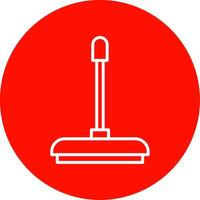 Floor Wiper Line Circle color Icon vector