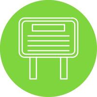 BillBoard Line Circle color Icon vector