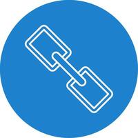 Link Line Circle color Icon vector