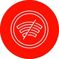 Disconnected Line Circle color Icon vector