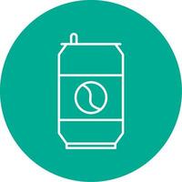 Soda Can Line Circle color Icon vector