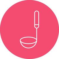 Ladle Line Circle color Icon vector