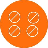Tablets Line Circle color Icon vector