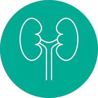 Urology Line Circle color Icon vector