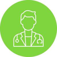 Surgeon Line Circle color Icon vector