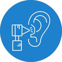 Otology Line Circle color Icon vector