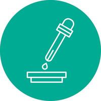 Pipette Line Circle color Icon vector