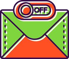 Off Filled Icon vector