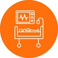 Medical Treatment Line Circle color Icon vector