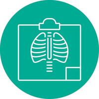 Radiology Line Circle color Icon vector