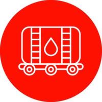 Oil Tank Line Circle color Icon vector