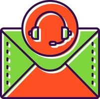 Headphone Filled Icon vector