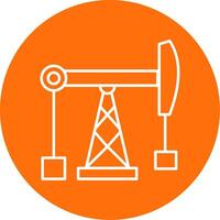 Fossil Fuel Line Circle color Icon vector