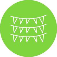 Decoration Line Circle color Icon vector