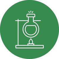 Bunsen Burner Line Circle color Icon vector