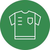 Referee Shirt Line Circle color Icon vector