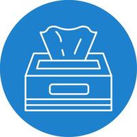 Tissue Box Line Circle color Icon vector