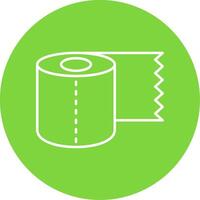 Toilet Paper Line Circle color Icon vector