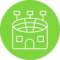 Stadium Line Circle color Icon vector