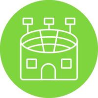 Stadium Line Circle color Icon vector