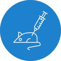 Animal Testing Line Circle color Icon vector