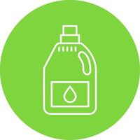 Detergent Line Circle color Icon vector