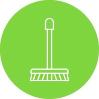 Mop Line Circle color Icon vector