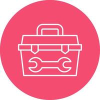 Toolbox Line Circle color Icon vector