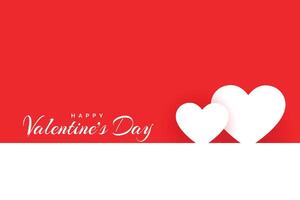 minimal happy valentines day love background design vector