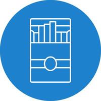 Cigarette Pack Line Circle color Icon vector