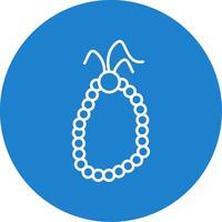 Prayer Beads Line Circle color Icon vector