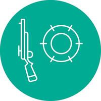 Hunting Line Circle color Icon vector