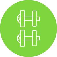 Cuff Links Line Circle color Icon vector