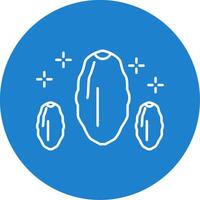 Dates Line Circle color Icon vector