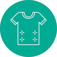 Shirt Line Circle color Icon vector