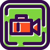 Video Filled Icon vector