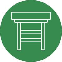 Stool Line Circle color Icon vector