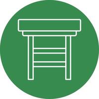 Stool Line Circle color Icon vector