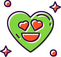 In love Filled Icon vector