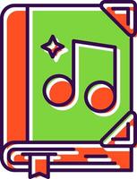 Music Filled Icon vector