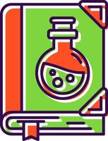 Sciene book Filled Icon vector