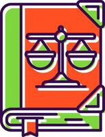 Law Filled Icon vector