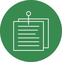 Pinned Line Circle color Icon vector