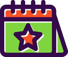 Calender Filled Icon vector