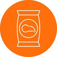 Crisps Line Circle color Icon vector