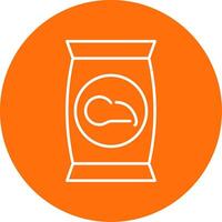 Crisps Line Circle color Icon vector