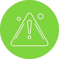 Warning Line Circle color Icon vector