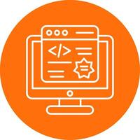 Pop Up Line Circle color Icon vector