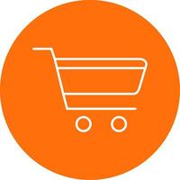 Cart Line Circle color Icon vector